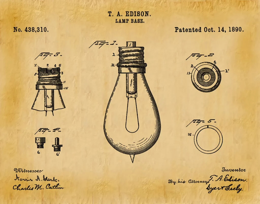 Thomas Edison Patent Başvurusu